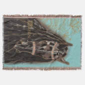 Friesian Horse - Throw Blanket Deken (Voorkant)