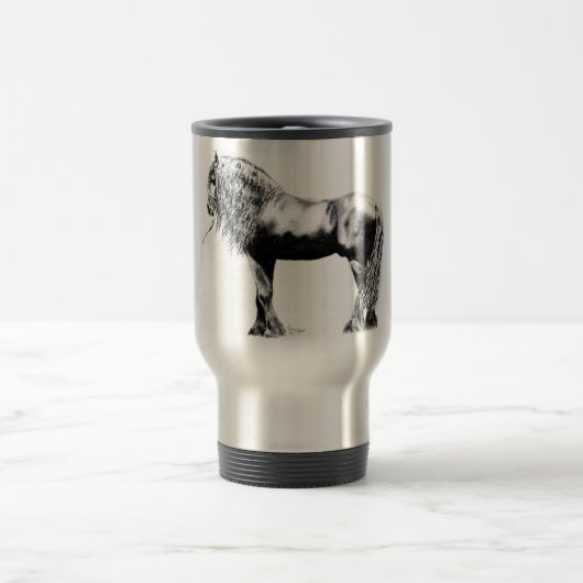 Friesian Horse Travel Mug Reisbeker (Center)
