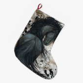 Friesian Horse van Bihrle met kerststop Grote Kerstsok (Voorkant (Hangend))