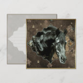 Friesian Horse - Wenskaart (Voorkant / Achterkant)