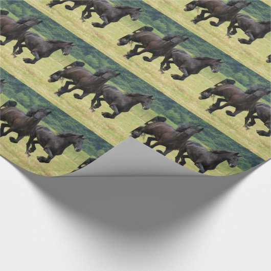 Friesian Horses Cadeaupapier (Hoek)