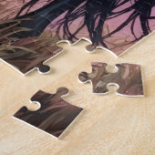 Friesian Horses Dramatic Silhouette of Love Legpuzzel (Zijkant)