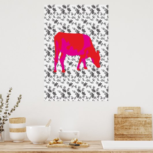 Friesian koe, Friese koe Poster (Keuken)