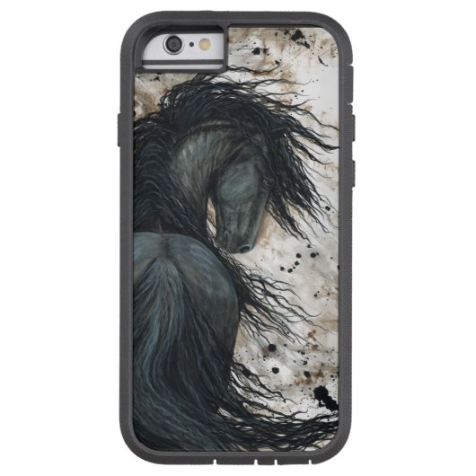 Friesian paard van Bihrle iPhone 6 Hoesje (Achterkant)