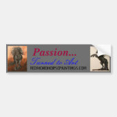 Friesian Passion bumper sticker (Voorkant)