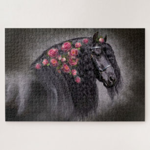 Friesian Portret - Puzzle Legpuzzel