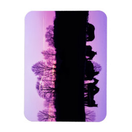 Friesian Reflections at Sunset Magneet