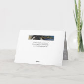 Friesian rent in het Wenskaart van de Snow Horse Kaart (Achterkant)