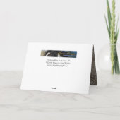 Friesian rent in het Wenskaart van de Snow II-paar Kaart (Achterkant)