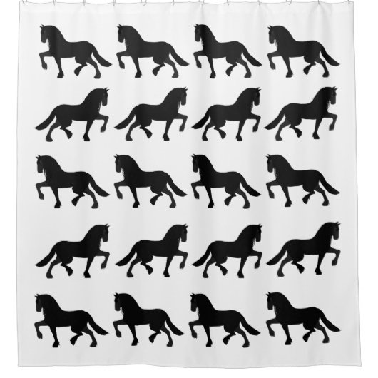 Friesian Shower Curtain Douchegordijn (Voorkant)