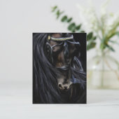 Friesian Spirit - Paardschildering Briefkaart (Staand voorkant)