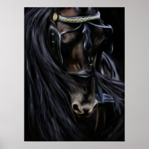 Friesian Spirit - Paardschildering Poster