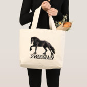 Friesian Stallion Grote Tote Bag (Voorkant (product))