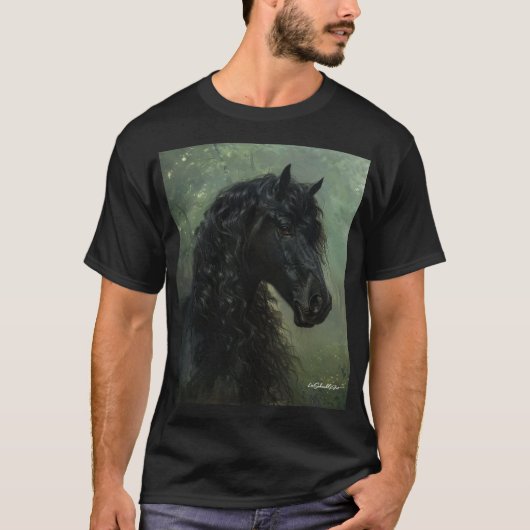 Friesian Stallion T-shirt (Voorkant)