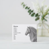 Friesian Stallion Visitekaartje (Staand voorkant)