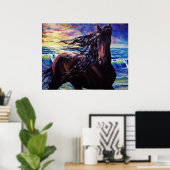 "Friesian Sunrise" Poster (Thuiskantoor)
