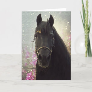 Friesian van de DIAMANT ~- Wenskaart Feestdagen Kaart