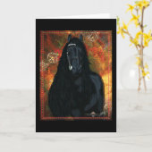 Friesian - Wenskaart Kaart (Gele Bloem)