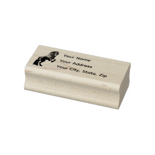 Friesian, zwarte hengst, Persoonlijk Adres stempel