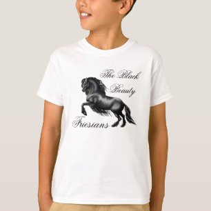 Friesians, zwarte brief t-shirt