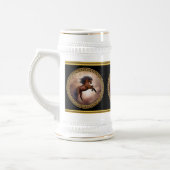 Friesisch bruin paard dat zich voortplant met slec bierpul (Links)