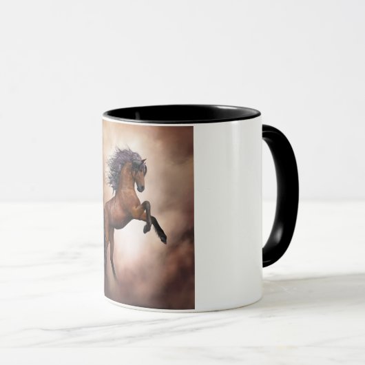 Friesisch bruin paard dat zich voortplant met slec mok (Voorkant rechts)