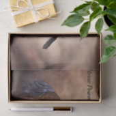 Friesisch bruin paard dat zich voortplant met slec tissuepapier (Geschenk)