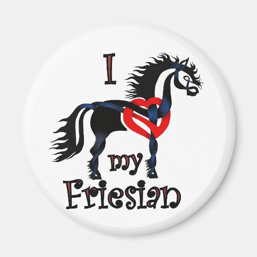 friesisch paard, celtisch ontwerp magneet (Voorkant)