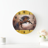 Friesisch paard dat zich voortplant met slechte wo grote klok (Huis)