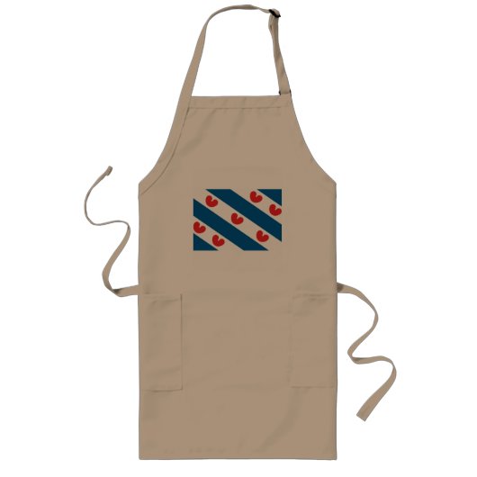Friesland Flag Apron Lang Schort (Voorkant)