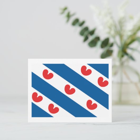 Friesland Flag Briefkaart (Staand voorkant)