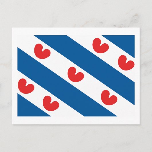 Friesland Flag Briefkaart (Voorkant)