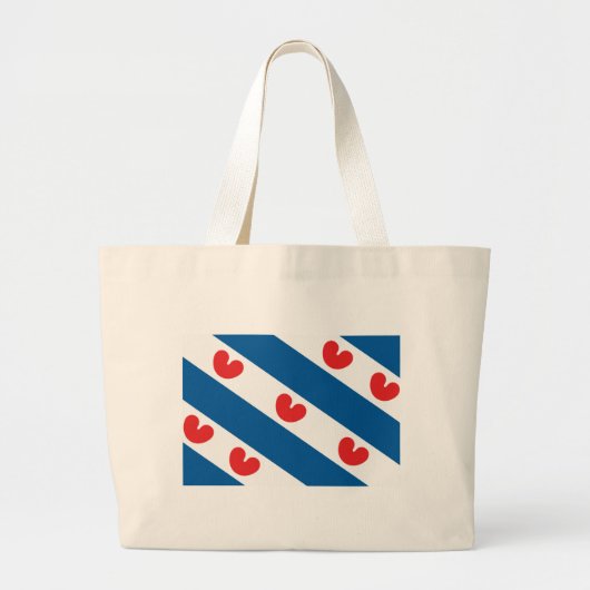 Friesland Flag Canvas tas (Voorkant)