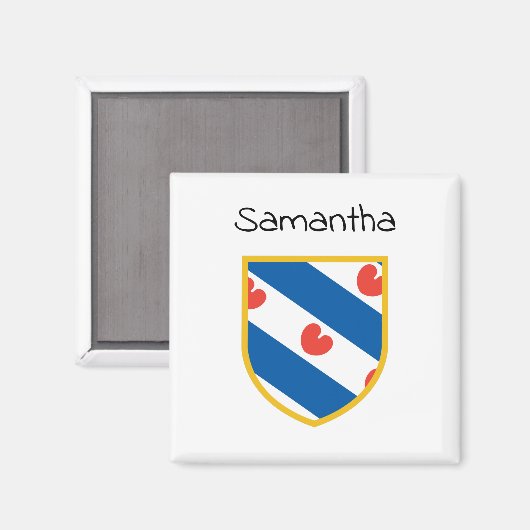 Friesland Flag Magneet (Voorkant / Achterkant)