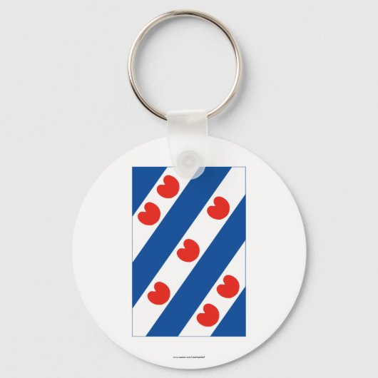 Friesland Flag Sleutelhanger (Voorkant)