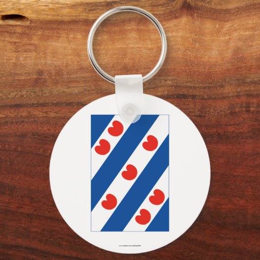 Friesland Flag Sleutelhanger (Voorkant)