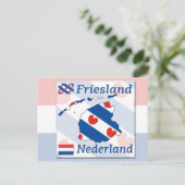 Friesland- Nederland Briefkaart (Staand voorkant)