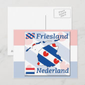 Friesland- Nederland Briefkaart (Voorkant / Achterkant)