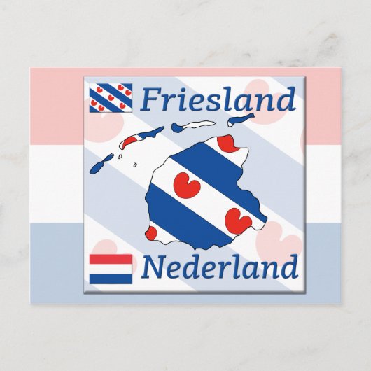 Friesland- Nederland Briefkaart (Voorkant)