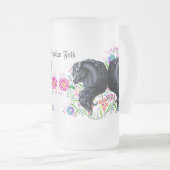 Friesland Paard, Hengst, Volksbloemen Matglas Bierpul (Voorkant rechts)