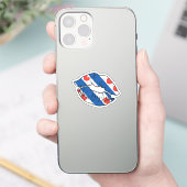 Friesland West Friese Lipstick Liefde Vlag Sticker (Telefoon)