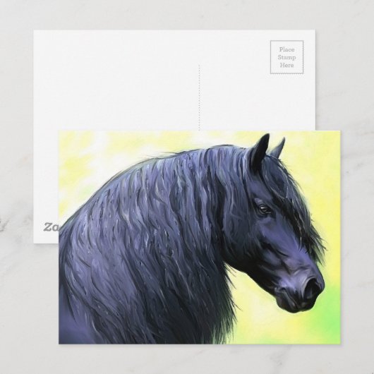 friespaard briefkaart (Voorkant / Achterkant)