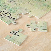 Friesse zwarte hengst in de oceaangolven, gekartoo legpuzzel (Zijkant)