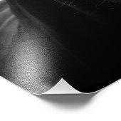 Friessische hengst in de wind. foto afdruk (Hoek)