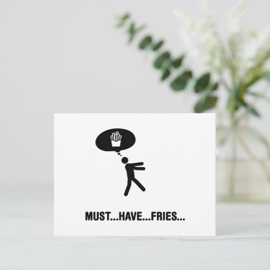 friet briefkaart (Staand voorkant)