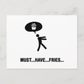 friet briefkaart (Voorkant)