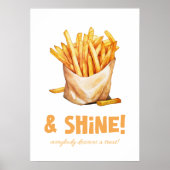 Friet en glans poster (Voorkant)