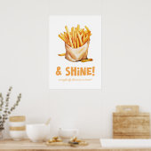 Friet en glans poster (Keuken)