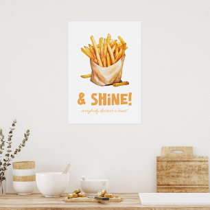 Friet en glans poster