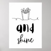 Friet en glans poster (Voorkant)